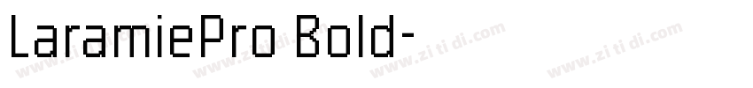 LaramiePro Bold字体转换
